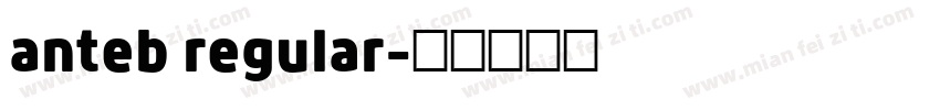 anteb regular字体转换